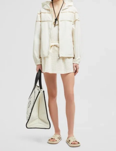 Moncler Drawstring Skirt In White