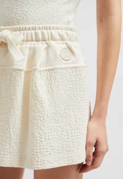 Moncler Drawstring Skirt In White