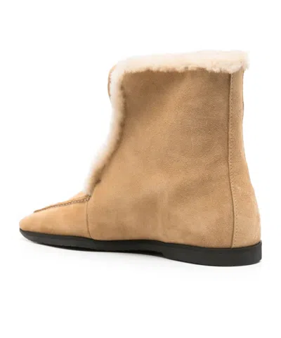 Totême Toteme Shearling-edge Winter Boots In Brown