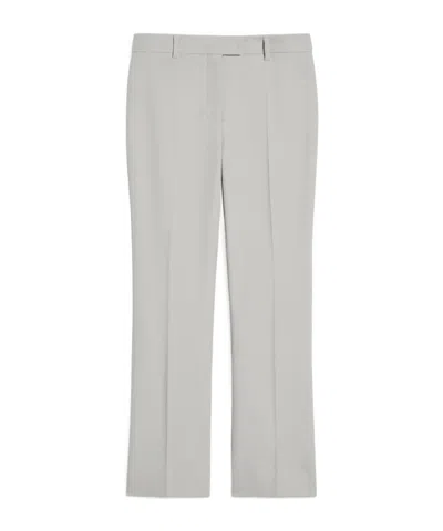 Max Mara Belt-loop Casual Pants In Gray