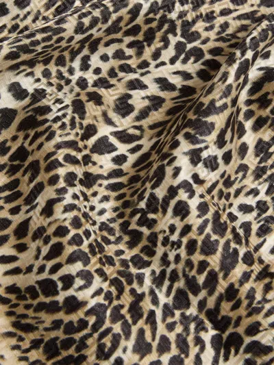 Givenchy Leopard Print Silk Square In Multicolor