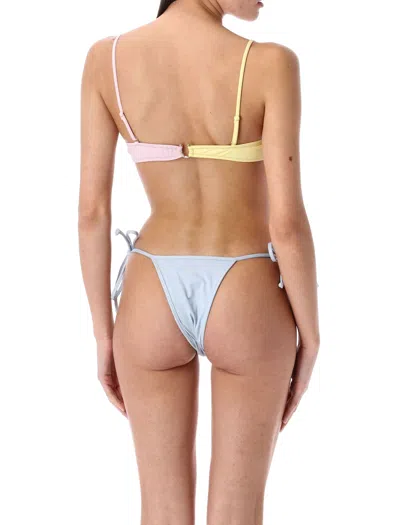 Reina Olga Skimpy Carioca Bikini Bottom In Lightblue