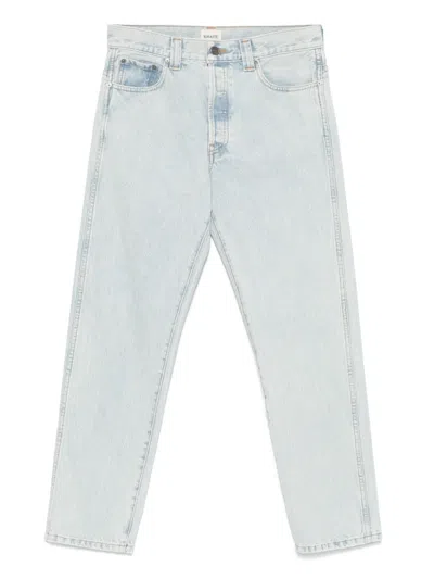 Khaite Callum Mid-rise Straight-leg Jeans In Blue