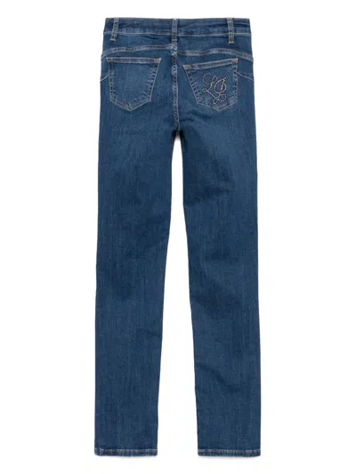 Liu •jo Bottom Up Jeans In Blue