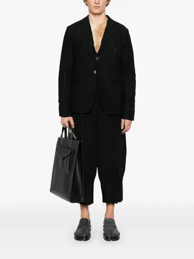 Chiahung Su Distressed Blazer In Black