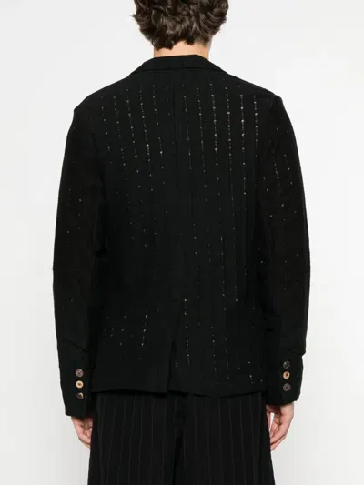 Chiahung Su Distressed Blazer In Black