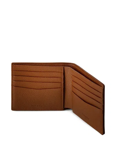Serapian Leather Wallet In Brown