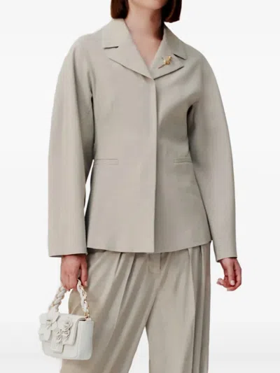 Marella Single-breasted Blazer In Beige