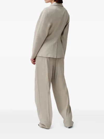 Marella Single-breasted Blazer In Beige