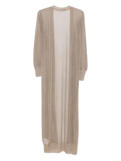 Herno Knitted Coat In Neutrals
