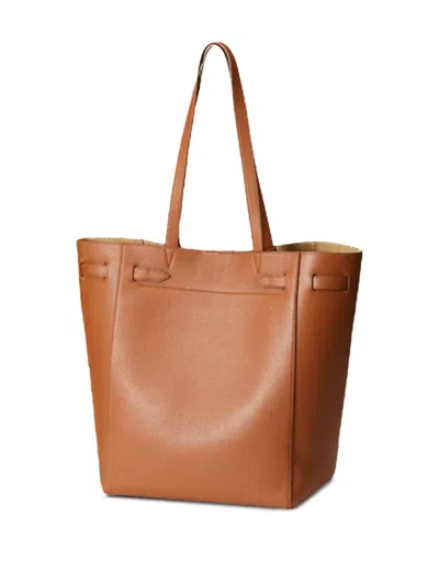 Veronica Beard Dash Leather Tote Bag In Brown