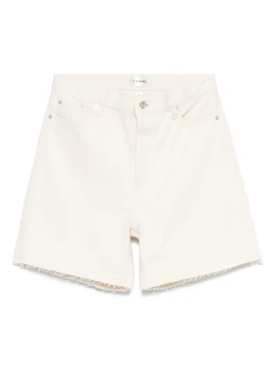 Frame The Timeless Shorts In Neutrals