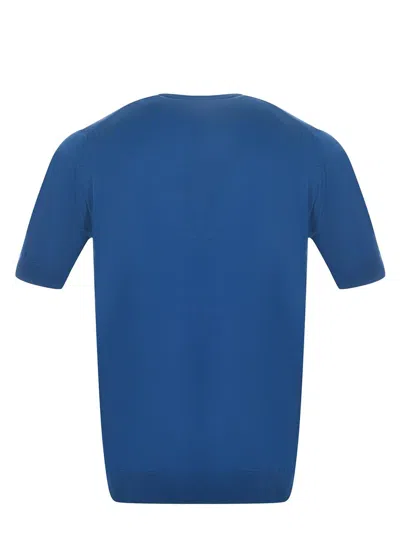 Filippo De Laurentiis Short-sleeved Crewneck T-shirt In Blue