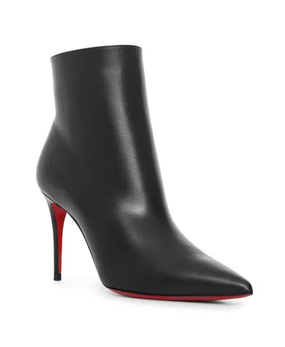 Christian Louboutin So Kate Booty High Heels Ankle Boots In Black Leather In Black