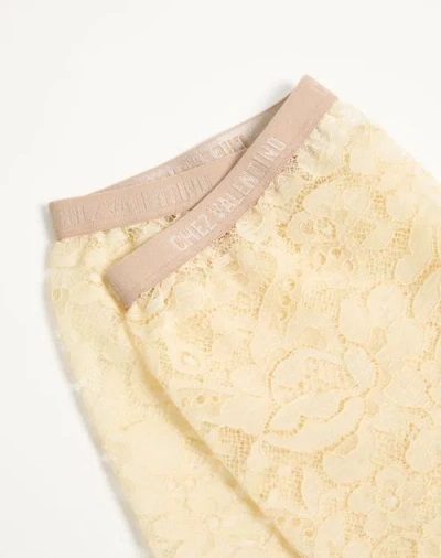 Valentino Lace Tights In Nude