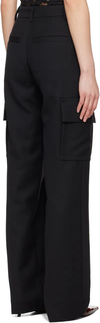 Anine Bing Dayton Woven Cargo Pants In Black