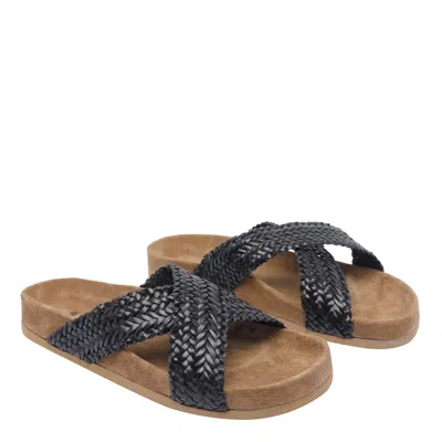 Dragon Diffusion Sandals In Black