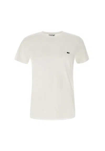 Lacoste Basic Crew Neck Sport Tee In White