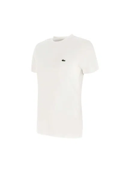 Lacoste Basic Crew Neck Sport Tee In White