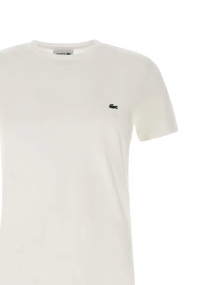 Lacoste Basic Crew Neck Sport Tee In White