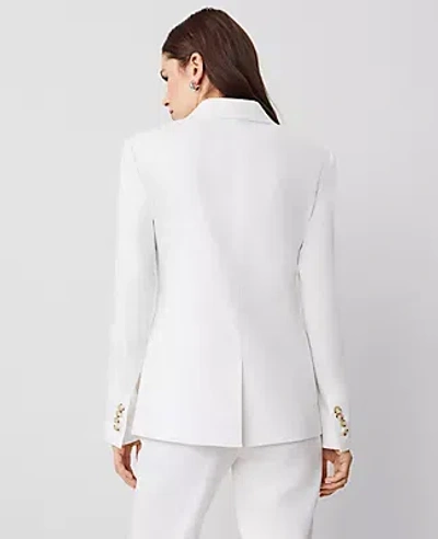 Ann Taylor The Petite One-button Blazer In White