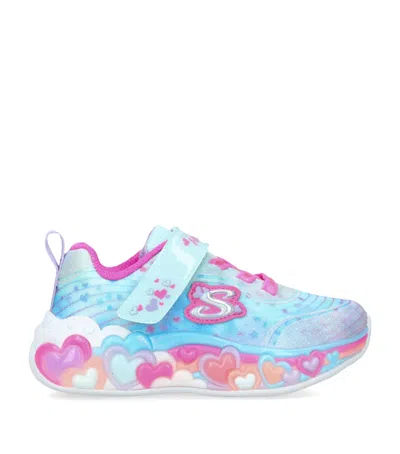 Skechers Eternal Heart Lights Sneakers In Blue
