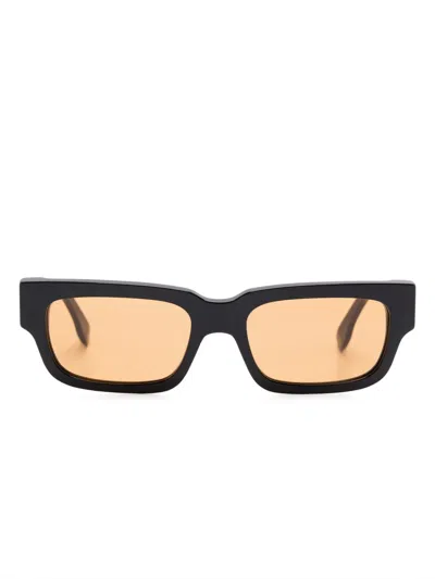 Retrosuperfuture Black Caro Sunglasses In Caro Refined