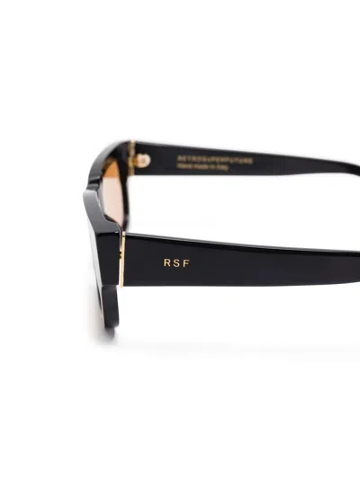 Retrosuperfuture Black Caro Sunglasses In Caro Refined
