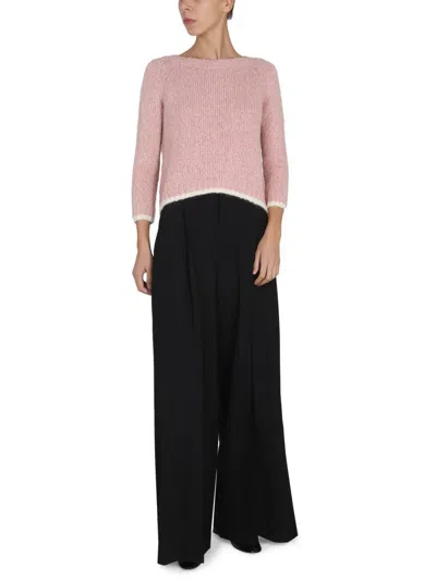 Aspesi Alpaca Blend Sweater In Pink