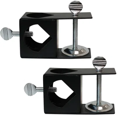 Sunnydaze Outdoor Easy-to-install Metal Patio Balcony Deck Railing Torch Lantern Light Clamp Set - 2pk