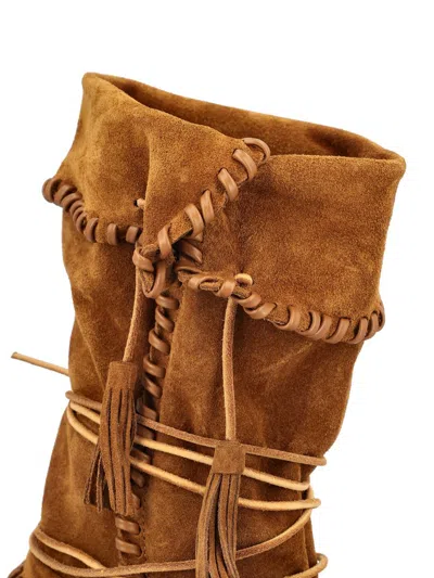 Isabel Marant Winki Leather Boots In Brown