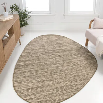 Jonathan Y Callan Modern Rustic Abstract Indoor/outdoor Shaped Area Rug