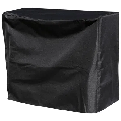 Sunnydaze Outdoor Weather-resistant Heavy-duty Polyester With Pvc Backing Firewood Log Rack Cover - 4' - Black