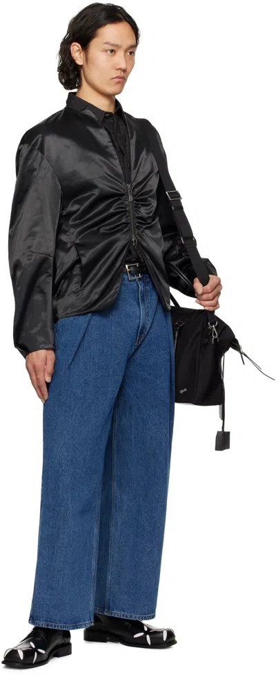 Ader Error Jeans With Belt Loops In Blue