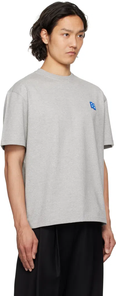 Ader Error Gray Sig; Trs Tag 01 T-shirt In Grey