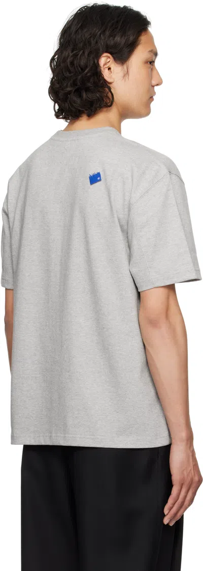 Ader Error Gray Sig; Trs Tag 01 T-shirt In Grey