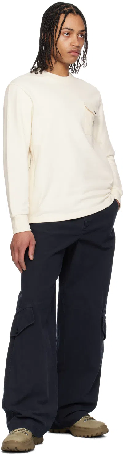 Moncler Sweatshirt En Coton In Beige