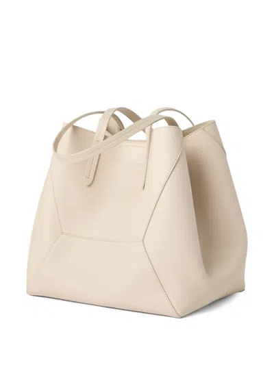 Brunello Cucinelli Small Bc Duo Leather Tote Bag In Nude