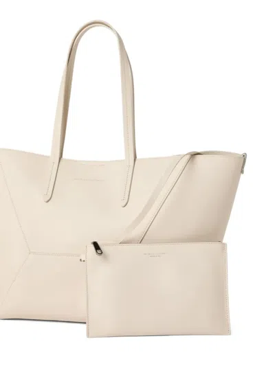 Brunello Cucinelli Small Bc Duo Leather Tote Bag In Nude