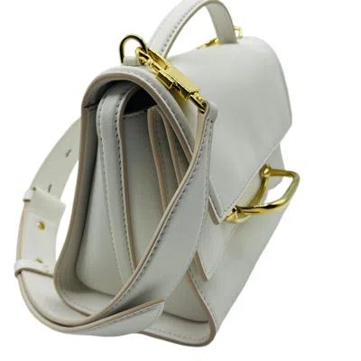 Alexander Mcqueen Women's The Story Ivory Leather Cross-body Bag In Ivory
