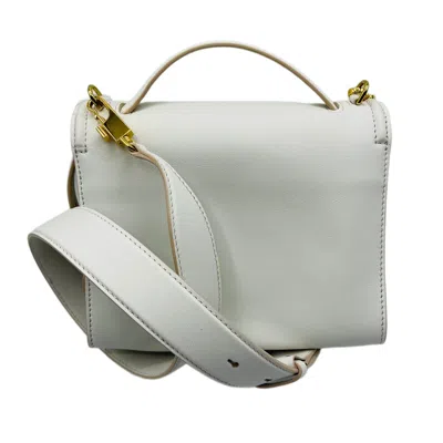 Alexander Mcqueen Women's The Story Ivory Leather Cross-body Bag In Ivory