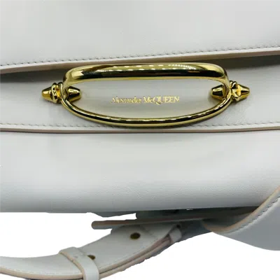 Alexander Mcqueen Women's The Story Ivory Leather Cross-body Bag In Ivory