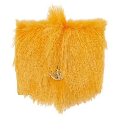 Burberry Faux Fur Chess Leather Wallet