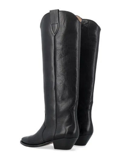 Isabel Marant Marant Denvee 40mm Knee High Boots In Black