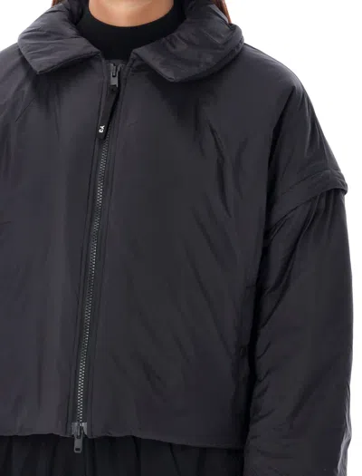 Y-3 Adidas Cropped Down Jacket In Black