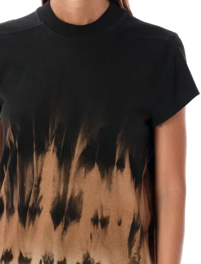 Rick Owens Drkshdw Small Level Printed T-shirt In Black Terra