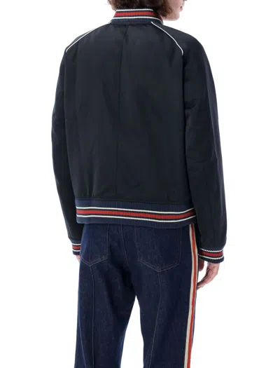 Wales Bonner Marvel Jacket In Navy Blue In Navy