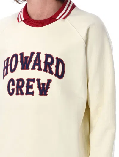 Wales Bonner Embroidered Cotton Polo Sweatshirt In Beige
