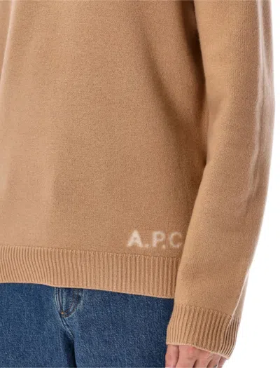 Apc Merino Wool Sweater A.p.c. In Brown