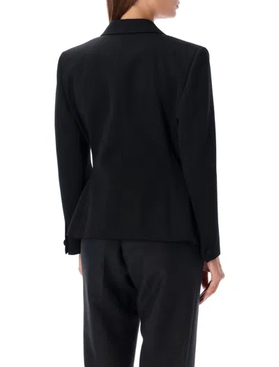 Givenchy Elegant Wool Blazer With Signature 4g Emblem In Black